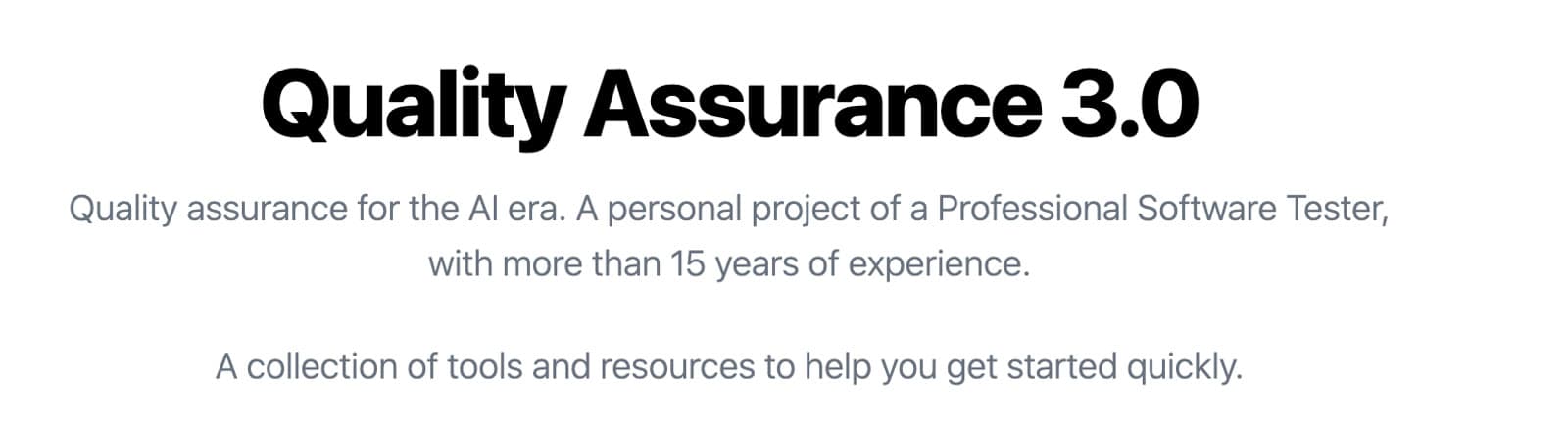 QA3.io product interface